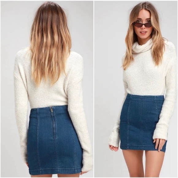 Free People Dresses & Skirts - Free People Denim Mini Skirt